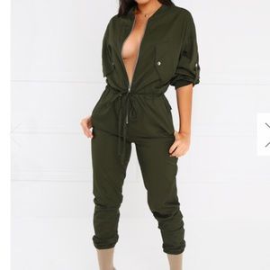 Olive jumpsuit